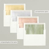 "Soft Greenery" - Retired Holiday Cards in Sage by Susan Moyal - Envelope Liners
