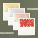 "Holiday Mingles" - Retired Holiday Cards in Festive by Yao Cheng Design - Envelope Liners