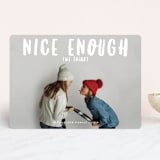 "nice enough" - Retired Holiday Cards in Snowfall by Lisa McLean - Front