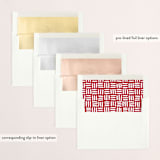 "nice enough" - Retired Holiday Cards in Snowfall by Lisa McLean - Envelope Liners