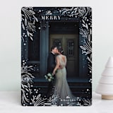 "Festive Foliage Frame" - Retired Holiday Cards in Snow by Hannah Williams - Front