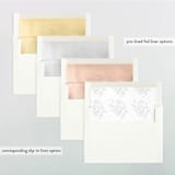 "Festive Foliage Frame" - Retired Holiday Cards in Snow by Hannah Williams - Envelope Liners