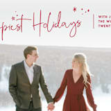 "Full Happiest" - Retired Holiday Cards in Berry by Kate Ross - Close-Up