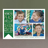 "Wish Banner" - Retired Holiday Cards in Evergreen by The Social Type - Front
