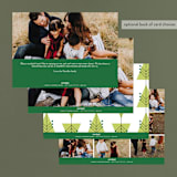 "Wish Banner" - Retired Holiday Cards in Evergreen by The Social Type - Back of Card