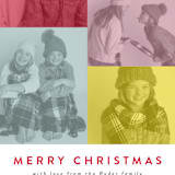"Colorful Blocks" - Retired Holiday Cards in Festive by Kampai Designs - Close-Up