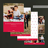 "enkel" - Retired Holiday Cards in Berry by Julee London - Back of Card