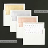 "enkel" - Retired Holiday Cards in Berry by Julee London - Envelope Liners