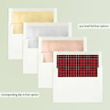 "Sweet Tradition" - Retired Holiday Cards in Poinsettia by Jessica Williams - Envelope Liners