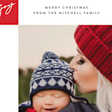 "minimalist blocks" - Retired Holiday Cards in Holly by GeekInk Design - Close-Up