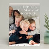 "cherishing the season" - Retired Holiday Cards in Snow by Rebecca Durflinger - Front