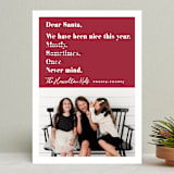 "Never mind" - Retired Holiday Cards in Berry by Hudson meet Rose - Front