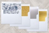 "Shibori Happy Everything" - Retired Holiday Cards in Indigo Dreams by Design Lotus - Envelope Liners