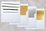 "Funky Branches" - Retired Holiday Cards in Charcoal by Annie Montgomery - Envelope Liners