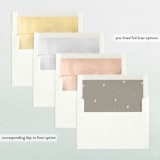 "Script Merry and Bright" - Retired Holiday Cards in Snow by Jamie Schultz Designs - Envelope Liners