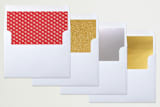 "Nonchalant" - Retired Holiday Cards in Snow Drift by Design Lotus - Envelope Liners
