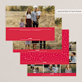 "Married Christmas Script" - Retired Holiday Cards in Poinsettia by Hooray Creative - Back of Card