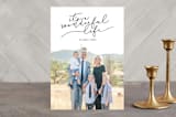 "It's A Wonderful Life Script" - Retired Holiday Cards in Midnight by Christine Taylor - Front