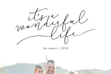 "It's A Wonderful Life Script" - Retired Holiday Cards in Midnight by Christine Taylor - Close-Up