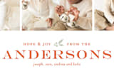 "classically bold" - Retired Holiday Cards in persimmon by lena barakat - Close-Up