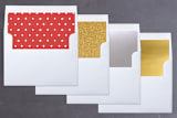"Rustic Name" - Retired Holiday Cards in Pointsettia by Kerry Doyle - Envelope Liners