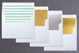 "Beachy Snowflake" - Retired Holiday Cards in Bronze by Hallie Fischer - Envelope Liners