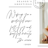 "Season's postcard" - Retired Holiday Cards in Snow by Ana de Sousa - Close-Up