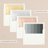 "Season's postcard" - Retired Holiday Cards in Snow by Ana de Sousa - Envelope Liners