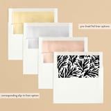 "Looking Forward" - Retired Holiday Cards in Ebony by Kimberly Morgan - Envelope Liners