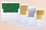 "Paint Splash Frame" - Retired Holiday Cards in Evergreen by Itsy Belle Studio - Envelope Liners