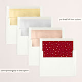 "They Said" - Retired Holiday Cards in Candy Cane by Jackie Crawford - Envelope Liners