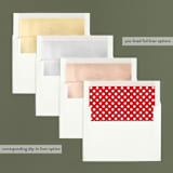 "Lush Wonder" - Retired Holiday Cards in Crimson by Carrie ONeal - Envelope Liners