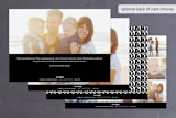 "HolidayXL Script" - Retired Holiday Cards in Noir by chica design - Back of Card