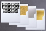 "HolidayXL Script" - Retired Holiday Cards in Noir by chica design - Envelope Liners