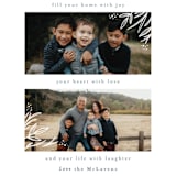 "Hearts Full" - Retired Holiday Cards in Steel Blue by Megan Cash - Close-Up