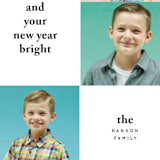 "Bold Holiday Type" - Retired Holiday Cards in Tuxedo by Baumbirdy - Close-Up
