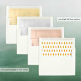 "simple christmas" - Retired Holiday Cards in Sunshine by Laura Hamm - Envelope Liners