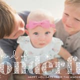 "kind of wonderful" - Retired Holiday Cards in Cloud by Erin Deegan - Close-Up