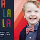"Fa la la la la" - Retired Holiday Cards in Navy by Kerry Doyle - Close-Up