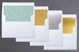 "holiday starlight" - Retired Holiday Cards in Snow by Elizabeth Bishop - Envelope Liners