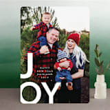 "Modern Joy" - Retired Holiday Cards in Snow by AK Graphics - Front