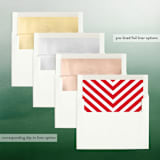 "Modern Joy" - Retired Holiday Cards in Snow by AK Graphics - Envelope Liners