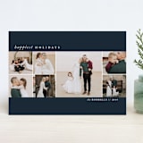 "Crisp Holidays" - Retired Holiday Cards in Navy by Danie Romrell - Front