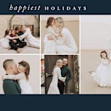 "Crisp Holidays" - Retired Holiday Cards in Navy by Danie Romrell - Close-Up