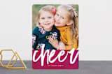 "Merry and bold" - Retired Holiday Cards in Punch by Lea Delaveris - Front