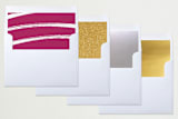 "Merry and bold" - Retired Holiday Cards in Punch by Lea Delaveris - Envelope Liners