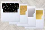 "Jolly Confetti" - Retired Holiday Cards in Frosting by fatfatin - Envelope Liners