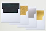 "festive nordic" - Retired Holiday Cards in Navy by Rebecca Durflinger - Envelope Liners