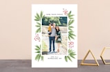 "Festive Conifers" - Retired Holiday Cards in Rose by Sharon O. - Front