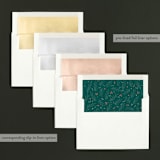 "Surname Statement" - Retired Holiday Cards in Evergreen by Hooray Creative - Envelope Liners